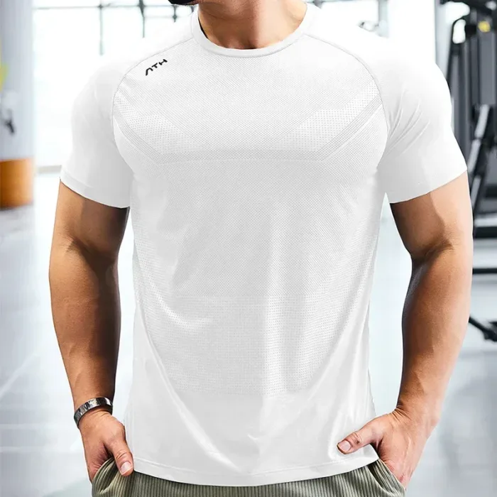 Camiseta Esportiva de Compressão Masculina - Image 3