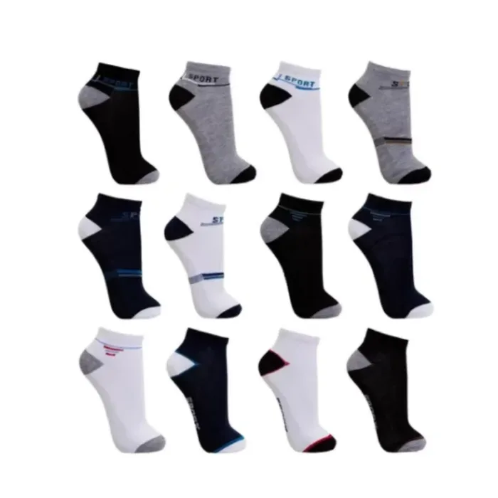 Kit com 12 Pares de Meias Curtas Masculinas Esportivas - Image 2