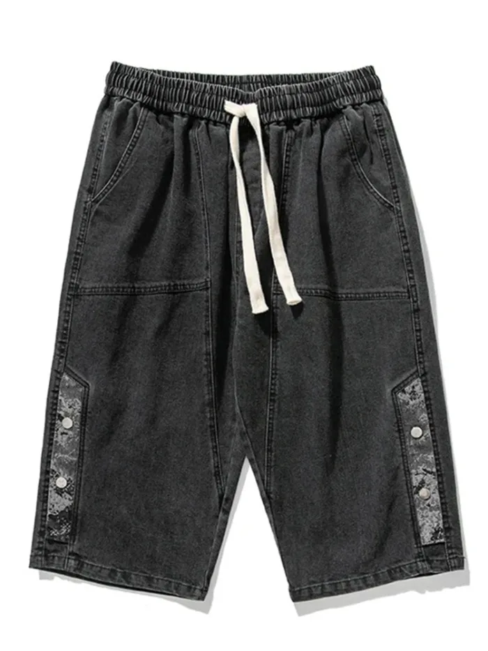 Bermuda Masculina Jeans Casual com Cadarço - Image 7